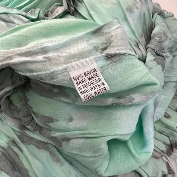 Tiare Hawaii x Revolve Geo Mini Dress Aqua & Grey Tie Dye One Size - Picture 4 of 8